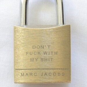 ISO Engraved Marc Jacobs Lock With Keys